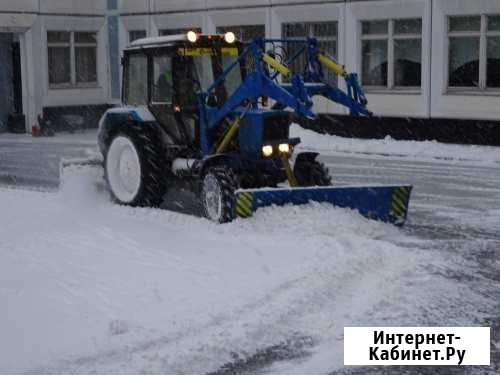 Уборка снега. Вывоз. Дорожная щётка, погрузчик Омск - изображение 1