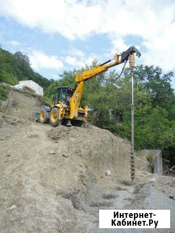 Аренда / Бурение Экскаватором-погрузчиком JCB 5CX Сочи - изображение 1