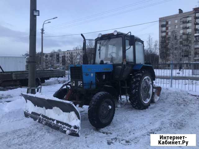 Аренда трактора мтз щетка отвал бочка Воды уборка Санкт-Петербург - изображение 1