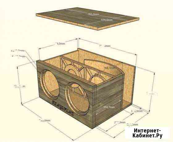 Расчёт/чертёж короба сабвуфера Иваново