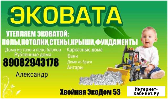 Утепление домов эковатой Боровичи - изображение 1