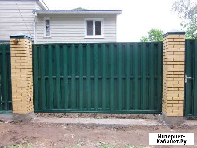 Откатные ворота 4000 х 1800 Заинск - изображение 1