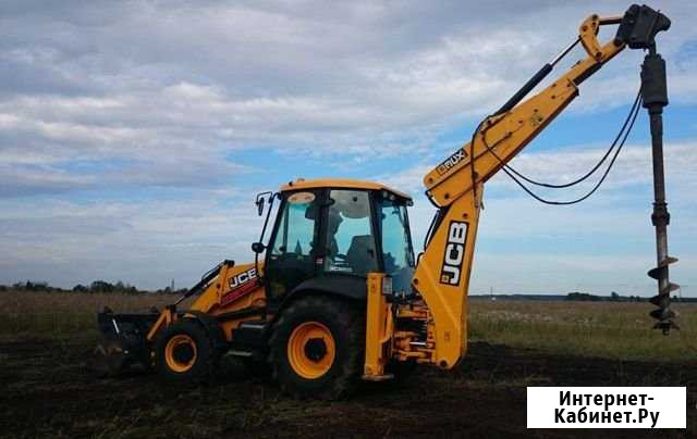 Услуги экскаватора погрузчика с ямобуром Краснодар - изображение 1