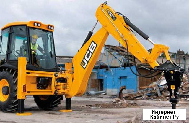 Услуги гидромолота погрузчика на базе JCB 3CX Воткинск - изображение 1