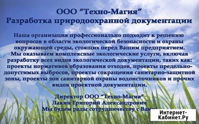 Разработка природоохранной документации Муром - изображение 1