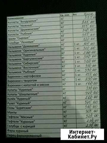 Доставка полуфабрикатов Братск - изображение 1