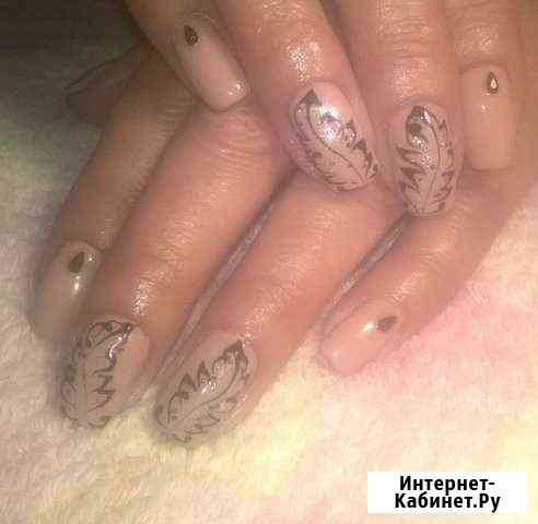 Маникюр+покрытие гель лак, педикюр (на дому) Красноярск