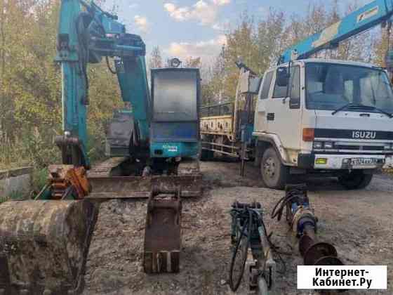 Услуги экскаватора,кран-борт Иркутск