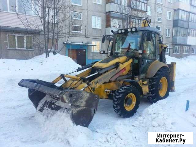 Уборка снега. Услуги Экскаватор-погрузчик Барнаул - изображение 1
