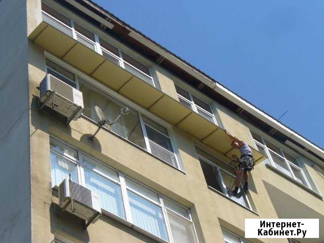 Монтаж козырьков над окнами Сочи - изображение 1