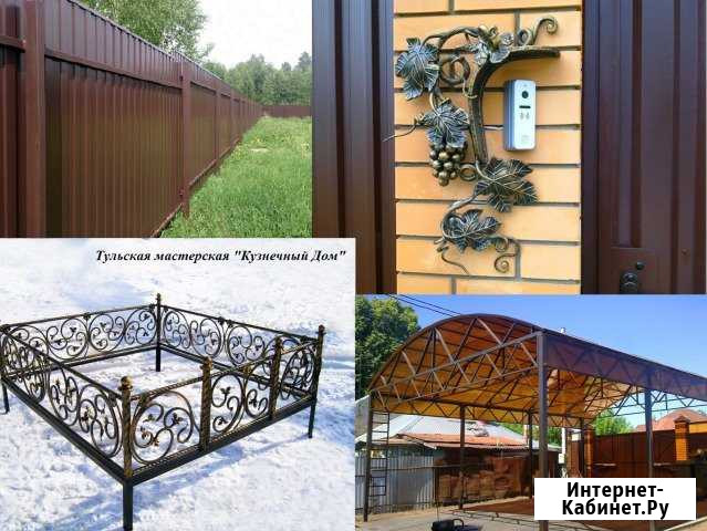 Козырьки, навесы, ковка, сварочные работы Тула - изображение 1