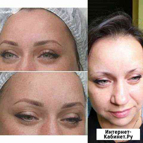 Татуаж, перманентный макияж, нанонапыление бровей Пушкино