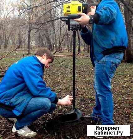 Бурение отверстий под столбы,фундаменты, сваи Рязань