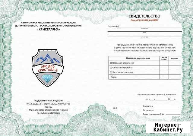 Разрешение на оружие Махачкала - изображение 1