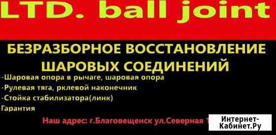 Безразборный ремонт шаровых соединений Благовещенск