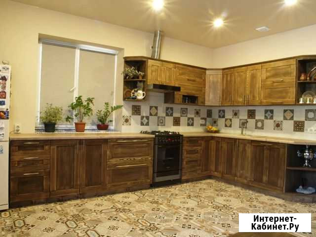 Кухня из массива на заказ Яблоновский - изображение 1