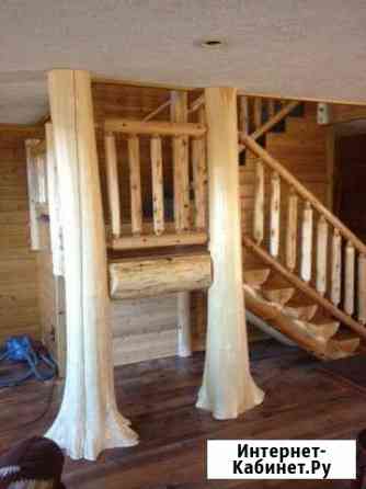 Лестница из стволов дерева Ярославль