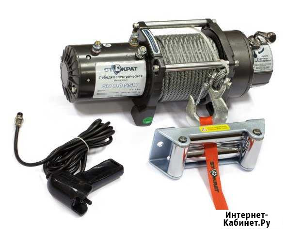 Лебедка Стократ SD 8.0 SSW (короткий барабан), 12V Ижевск - изображение 1