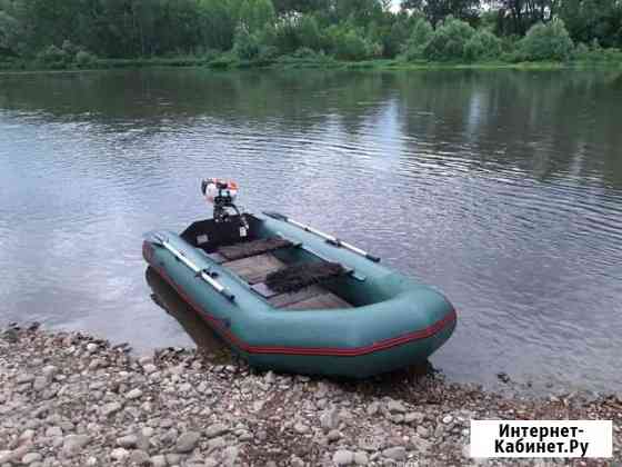 Лодка пвх Тайга с мотором Салават