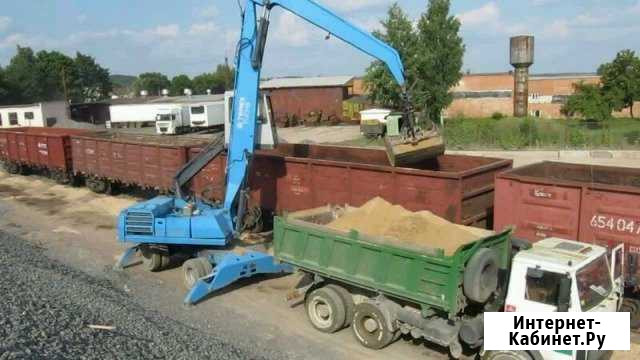 Песок щебень, аренда экскаватора, манипулятора Сосновый Бор - изображение 1