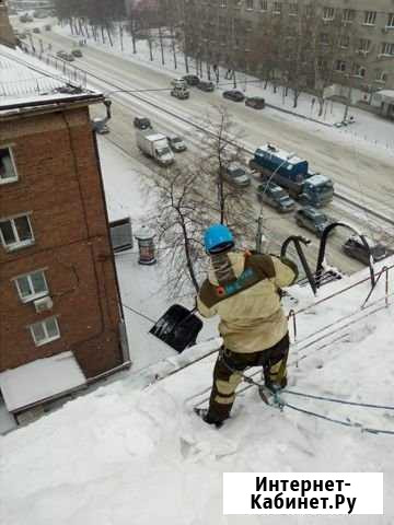 Сброс снега и наледи c кровли Новосибирск - изображение 1