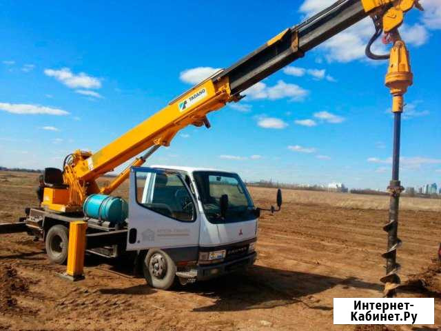 Аренда ямобура установка столбов лэп шпунт бурение Тучково - изображение 1