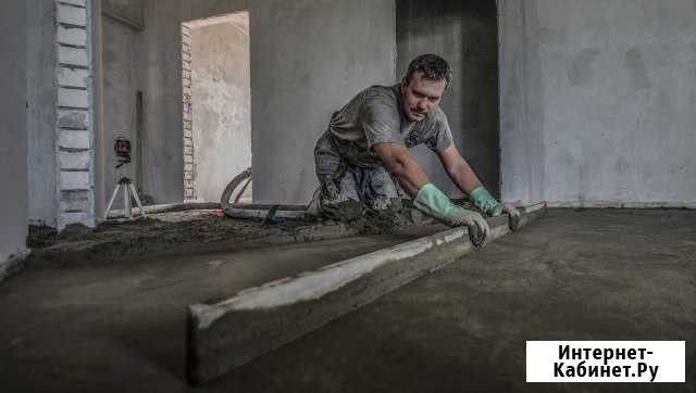 Стяжка, Полусухая стяжка пола, Механизированная Рязань - изображение 1