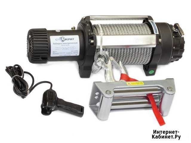 Лебедка индустриальная Стократ HD 15.5 WP, 12V Ижевск - изображение 1