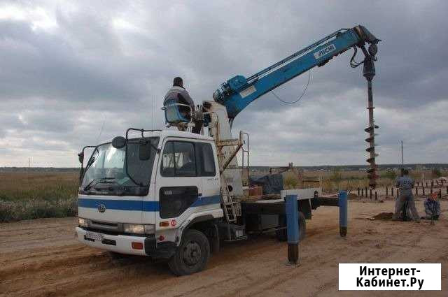 Аренда ямобура установка столбов лэп шпунт бурение Подольск - изображение 1