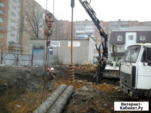 Бурение. Ямобур. Колодцы. Опоры. Фундаменты. Сваи Плавск - изображение 1
