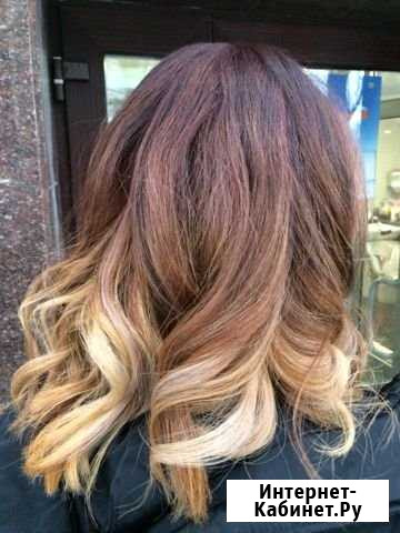 Окрашивание волос air-touch, балаяж, омбре шатуш м Екатеринбург - изображение 1