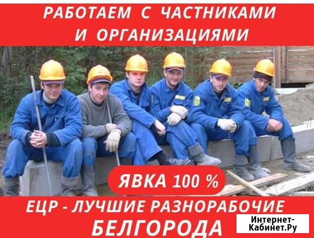 Услуги Разнорабочих. Грузчиков. Цена за весь день Белгород - изображение 1