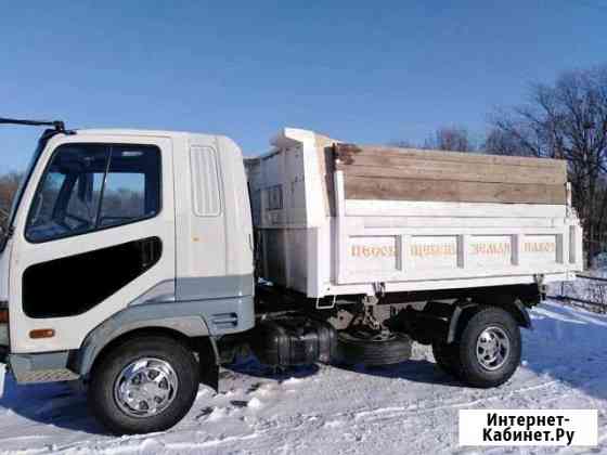 Вывоз снега кузов 8кубов. Доставка сыпучих материа Хабаровск