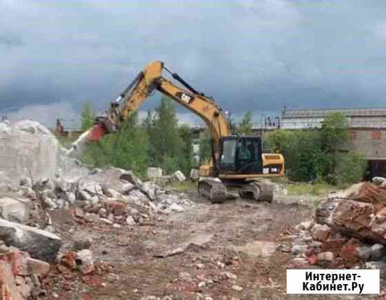 Аренда гусеничного экскаватор Cat, гидромолот Вологда