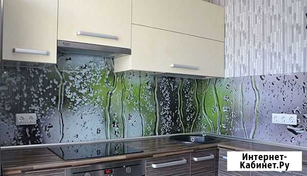 Фартуки стеклянные ну кухню, шкафы купе, фотообои Златоуст - изображение 1