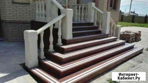 Облицовка лестниц мрамором, гранитом Белгород