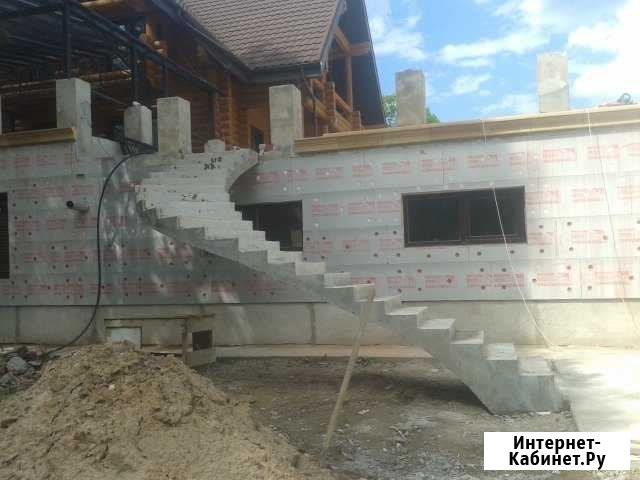 Бетонные ступени для дома Калуга - изображение 1
