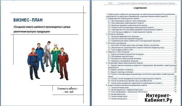 Разработка бизнес-плана для банка, инвестора, тэо Казань - изображение 1