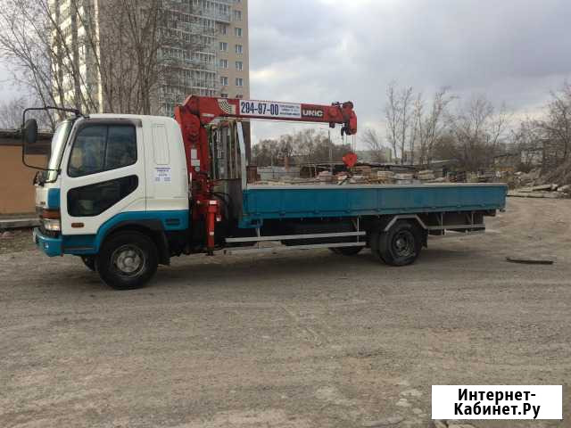 Услуги манипулятора, воровайки, кму, борт г/п 5 Красноярск - изображение 1