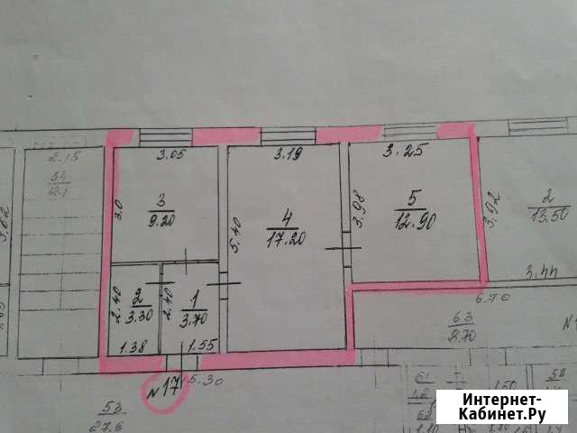 2-комнатная квартира, 46.5 м², 3/5 эт. на продажу в Урене Урень - изображение 1