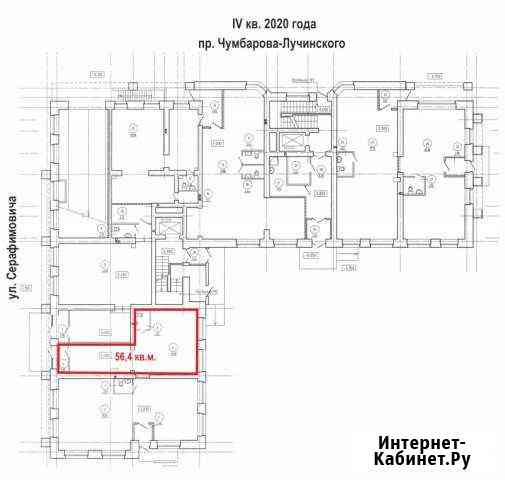 Помещение свободного назначения, 56.4 кв.м. Архангельск