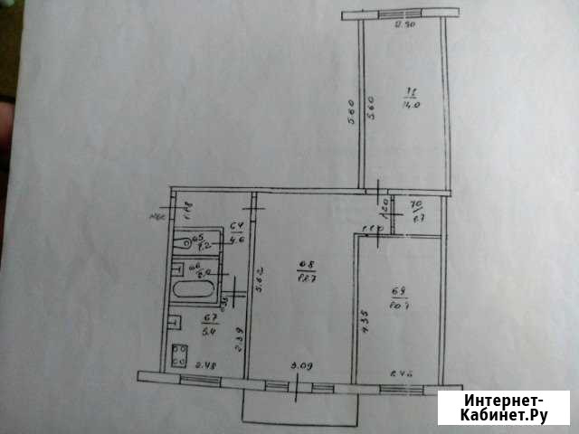 3-комнатная квартира, 58 м², 5/5 эт. на продажу в Вахрушах Вахруши - изображение 1
