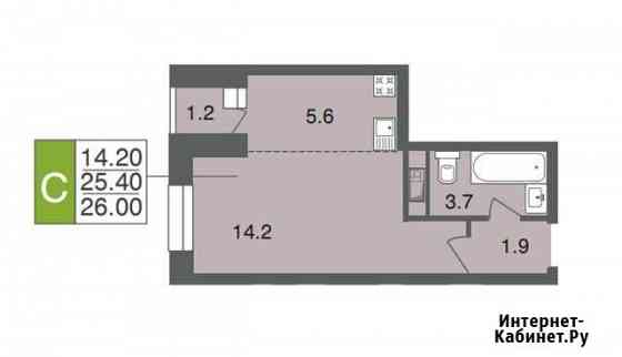 Квартира-студия, 26 м², 1/5 эт. на продажу в Малаховке Малаховка