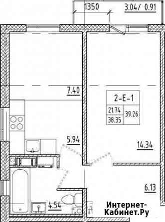 1-комнатная квартира, 40 м², 9/19 эт. на продажу в Мурино Мурино