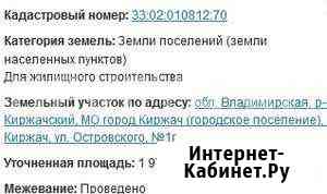 Участок ИЖС 19 сот. на продажу в Киржаче Киржач