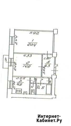 2-комнатная квартира, 58.1 м², 3/4 эт. на продажу в Мытищах Мытищи - изображение 1