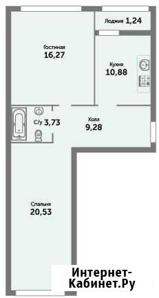 2-комнатная квартира, 62 м², 3/9 эт. на продажу в Зеленоградске Зеленоградск - изображение 1