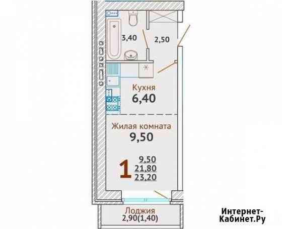 Квартира-студия, 25 м², 1/3 эт. на продажу в Краснодаре Краснодар