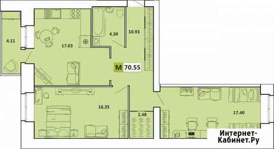 2-комнатная квартира, 71 м², 4/14 эт. на продажу в Архангельске Архангельск