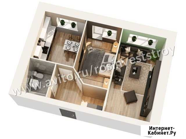 2-комнатная квартира, 58.1 м², 3/5 эт. на продажу в Ярославле Ярославль - изображение 1